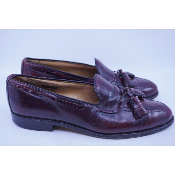 Allen Edmonds Grayson Men's Size 8 Shell Cordovan Tassel Loafer Dress Shoes - Picture 1 of 8